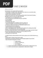 Phy Unit 2 Notes: Mains Electricity