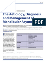 The A Etiology, Diagnosis and Management of Mandibular Asymmetry