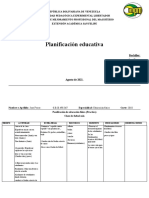 Panificación de Educación Física (Practica)