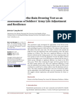 The Person-in-the-Rain Drawing Test As An Assessment of Soldiers' Army Life Adjustment and Resilience