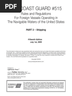 U.S. Coast Guard #515: Rules and Regulations For Foreign Vessels Operating in The Navigable Waters of The United States