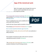 1 - Physiology of The Menstrual Cycle