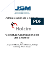 Estructura Organizacional Holcim Ecuador