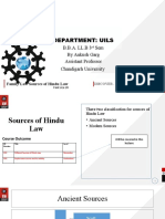 Sources of Hindu Law