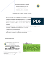 Prueba Semestral de Matemática I Utp I Semestre 2021