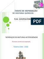 Processos de Separação de Misturas