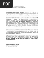 Aclaracion de Escritura Publica