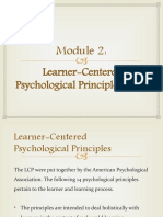 Learner-Centered Psychological Principles (LCP)