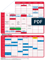 Group Fitness Timetable Effective 1 March 2011