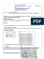 4to A MATEMATICA FICHA N°13 TRASLADAMOS FIGURAS EN EL PLANO CARTESIANO