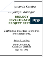 Fdocuments - in Biology Investigatory Project On Eye Diseases