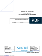 Operation and Installation For Sea Tel Model St24 Satellite TV Receive-Only Antenna