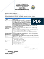 1st HRPTA - Minutes of The Meeting