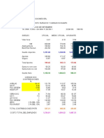 Matriz Costo Unitario Mano de Obra