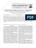 Polarization Division Multiplexed System For VLC Using RGB LEDs