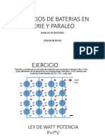 Ejercicios de Baterias en Serie y Paraleo