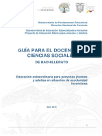 Guìa Docentes - CCSS - Bachillerato Extraordinaria