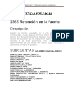 Cuentas Por Pagar.... Retencion en La Fuente - 1 Abril 2020