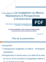 Transparence Budgetaire Au Maroc