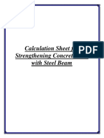 Calculation Sheet For Strengthening Concrete Slab With Steel Beam