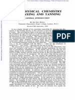 The Physical Chemistry of Dyeing and Tanning