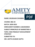 New Product Development Strategy With An Example of A Product - POM Assignment by Muskaan Chhabra