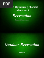 Health Optimizing Physical Education 4: Recreation