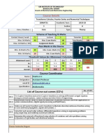 Course Details: Scheme of Teaching & Marks