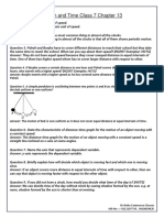 Motion and Time Class 7 Chapter 13