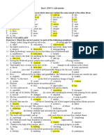 Exercise 1. Mark The Word or Phrase Which Does Not Contain The Same Sound As The Other Three