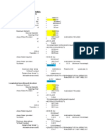 Foundation Design For 150 MM Area Longitudinal Bars (Along Y Direction)