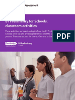 B1 Preliminary For Schools: Classroom Activities