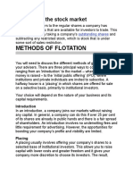 Law Flotation of C. Securities