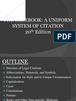 Bluebook Citation 20th Edition