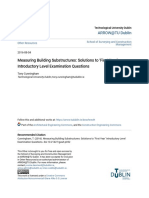 Measuring Building Substructures - Solutions To - First Year - Intro