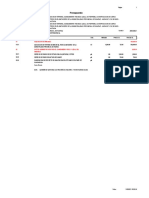 Presupuesto Proyecto Compra de Terreno