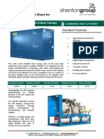 CHP Technical Data Sheet For: Cento 160 Natural Gas Indoor Canopy