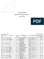 Augs/Agsr Division Timetable First Semester 2020-2021 August 16, 2020