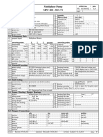 Multiphase Pump MPC 208 - 38/1 / N: 1.0 Project Data