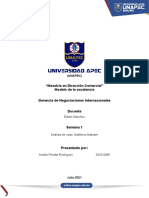 ANALISIS CASO SEMANA 1 - Gerencia de Negociaciones Internacionales AP