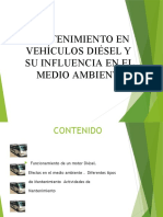 Mantenimiento en Vehiculos Diesel y Sun Influencia en El Ambiente