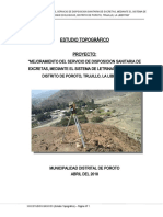 13.01 Estudio Topográfico SANEAMIENTO POROTO