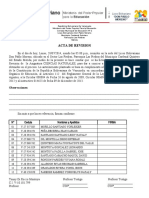 Acta de Revision: Observaciones