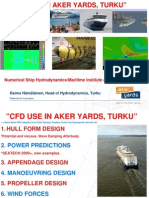 "CFD Use in Aker Yards, Turku": Numerical Ship Hydrodynamics/Maritime Institute of Finland/8.3.2006