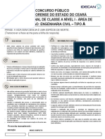 Concurso Público Perícia Forense Do Estado Do Ceará Perito Criminal de Classe A Nível I - Área de Formação: Engenharia Civil - Tipo