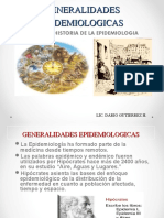 Generalidades en Epidemiologia