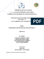 Deber 02 Grupo K Ejercicios Programacion Dinamica