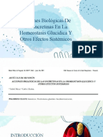 Acciones Biológicas de Las Incretinas en La Homeostasis Glucidica Y Otros Efectos Sistémicos