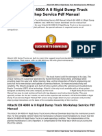 Hitachi EH 4000 A II Rigid Dump Truck Workshop Service PDF Manual