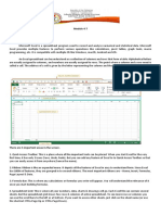 Module 4-7 Introduction To Microsoft Excel What Is Microsoft Excel?